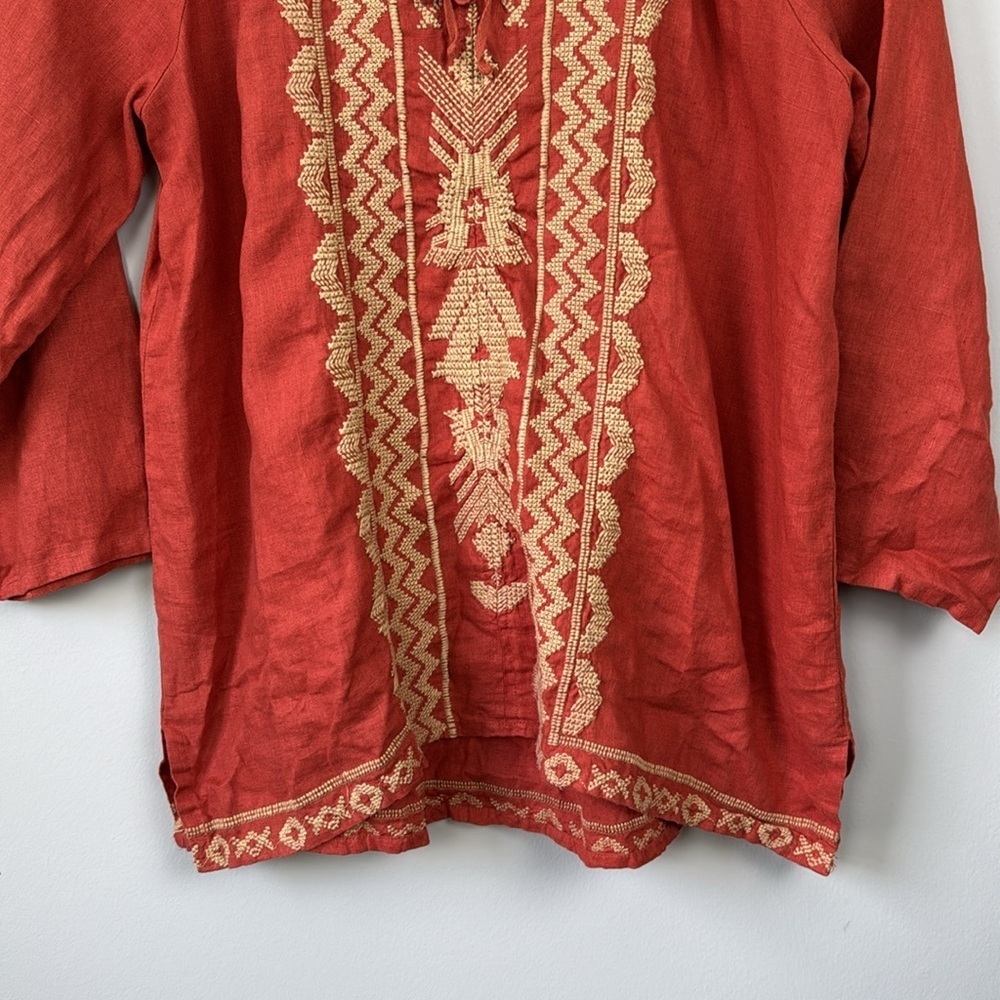 Johnny Was Embroidered Peasant Top. Size Medium. - Picture 3 of 13